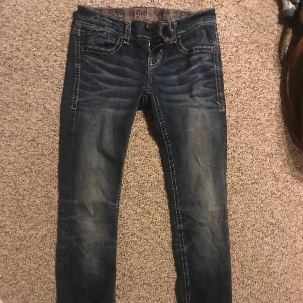 Buckle Black skinny jeans